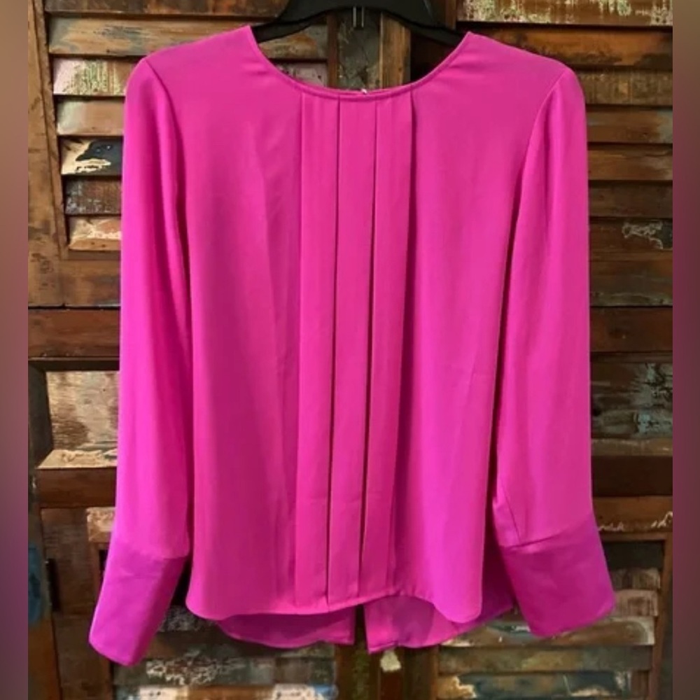 Jcrew pleated-front tuxedo top